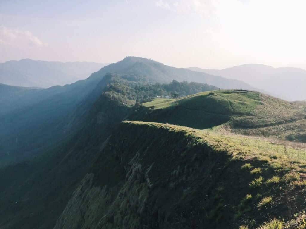 Mountain ridges and open slopes at Kapamodzu